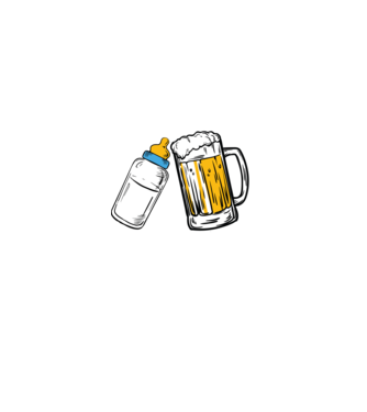 să curgă laptele! model negru pe tricou