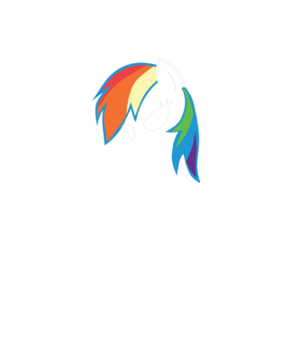 Rainbow Dash model albastru deschis pe tricou