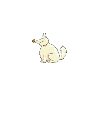 Dog silhouette model turcoaz pe tricou