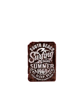 South Beach model negru pe tricou