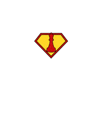 SuperChess regină model albastru regal pe tricou