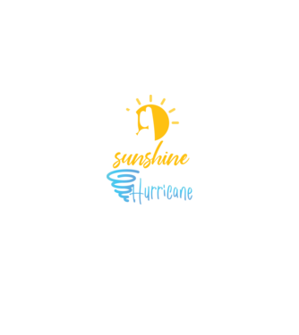 May Girls are Sunshine mixed with a little Hurricane model negru pe tricou