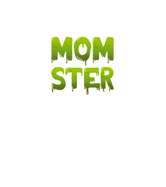 Momster model negru pe tricou