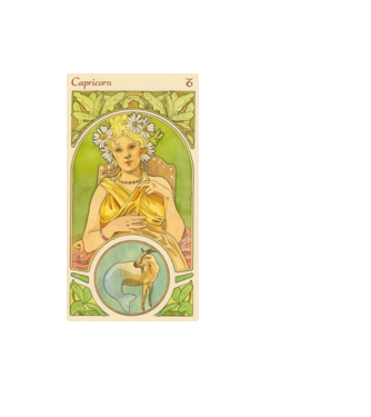 Horoscop Tarot CAPRICORNUL model negru pe tricou
