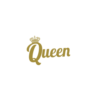 Nurse a title just above Queen model negru pe tricou