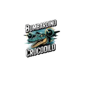 Bombardino Crocodilo 2 model turcoaz pe tricou