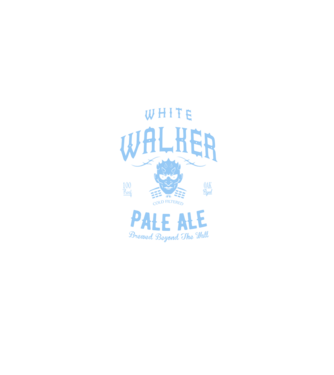 White Walker Pale Ale model negru pe tricou