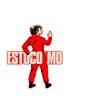 stockholm la casa de papel model negru pe tricou
