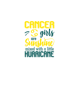 Sunshine with Hurricane CANCER model negru pe tricou