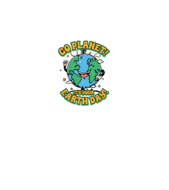 Go planet model alb pe tricou