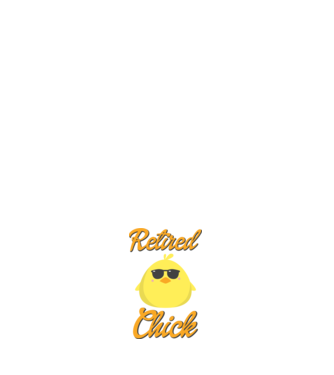 Retired chick model alb pe tricou
