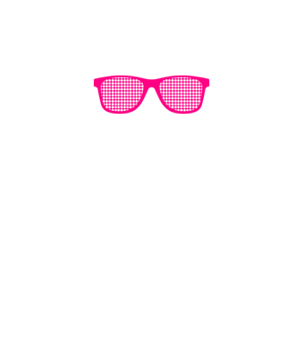 Ochelari model roz neon pe tricou
