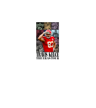 Taylor Swift Eras Travis Kelce model alb pe tricou