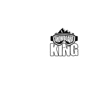 Snowboard king 01 model galben neon pe tricou
