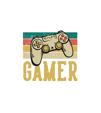 Retro gamer model alb pe tricou
