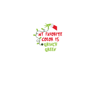 Grinch Green model negru pe tricou