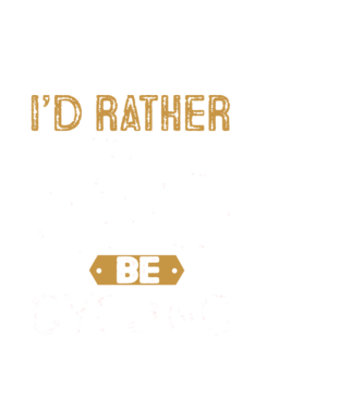 I'd rather be cycling model alb pe tricou