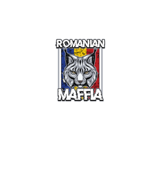 România maffia model negru pe tricou