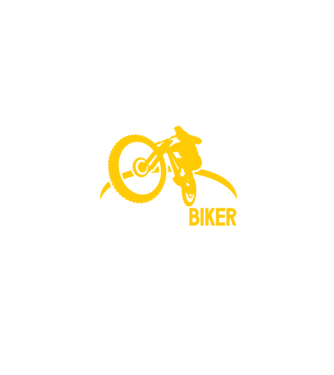mountain biker model albastru jeanși pe tricou