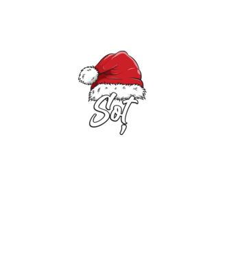 soț Santa Hat model turcoaz pe tricou