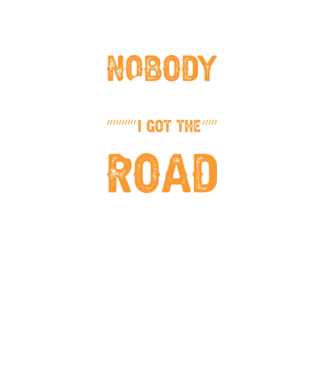 Nobody cared unti I got the longest road model negru pe tricou