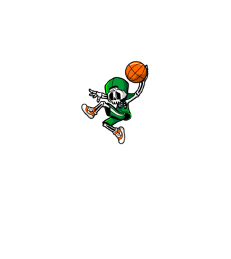 Basketbone model negru pe tricou