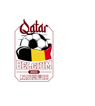 Qatar teams Belgium model negru pe tricou