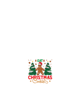 Life is short - eat christmas cookies model negru pe tricou