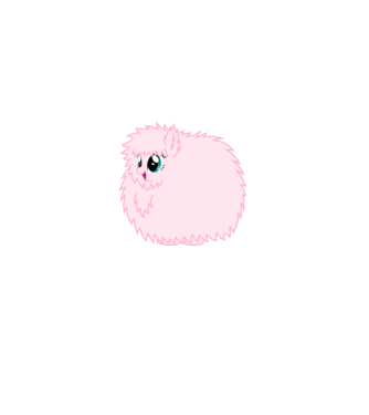 Fluffle Puff model alb pe tricou