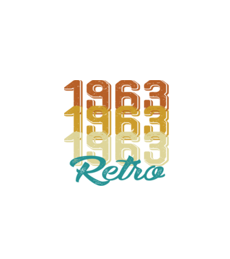 1963 Retro model alb pe tricou