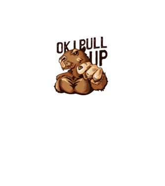 Muscular Capybara - capibară model alb pe tricou