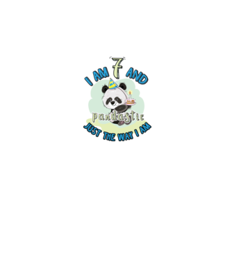 PANDASTIC 7 model alb pe tricou