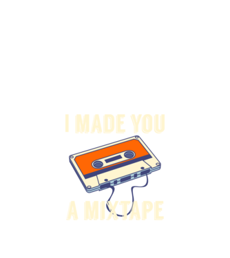 Mixtape model negru pe tricou