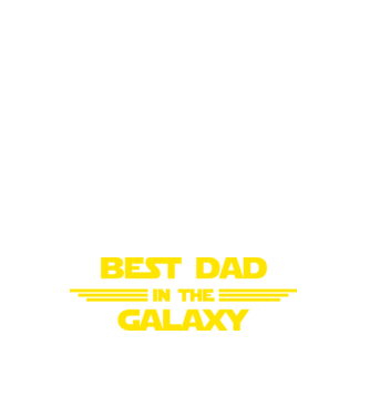 Best dad in the galaxy model albastru închis pe tricou