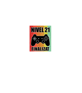 Nivel 21 finalizat model negru pe tricou