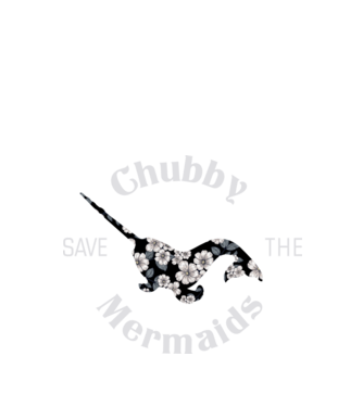 Chubby mermaid model verde de măr pe tricou