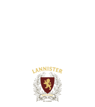 Lannister model roz deschis pe tricou