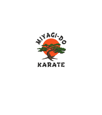 Miyagi-do karate cobra kai model alb pe tricou