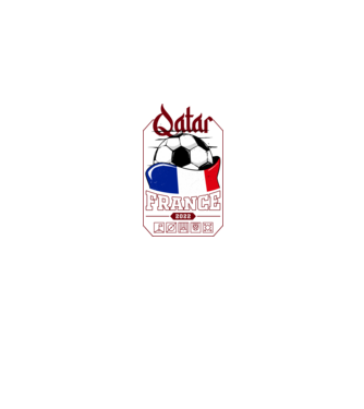 Qatar teams France model albastru jeanși pe tricou
