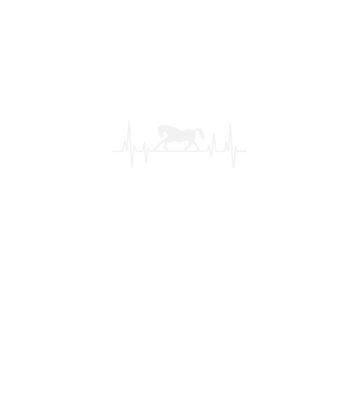 horse heartbeat model negru pe tricou