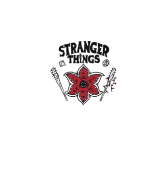 stranger things demogorgon head2 model alb pe tricou