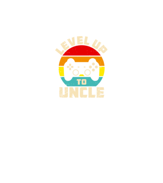 Level Up Uncle model negru pe tricou