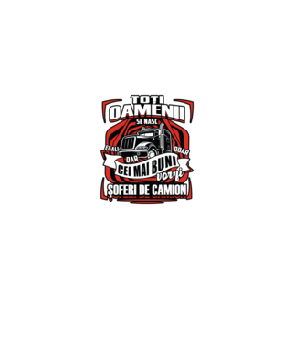 Toți oamenii șoferi de camion  model negru pe tricou
