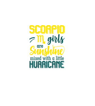 Sunshine with Hurricane SCORPIO model negru pe tricou