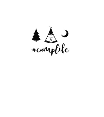 camplife model verde pe tricou