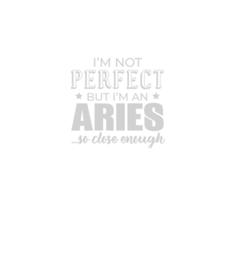 Not perfect, but ARIES model negru pe tricou