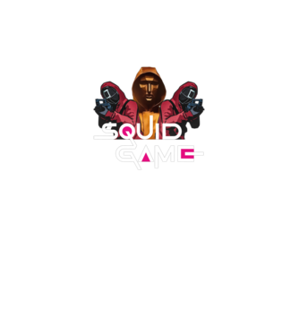 squid game poster model negru pe tricou