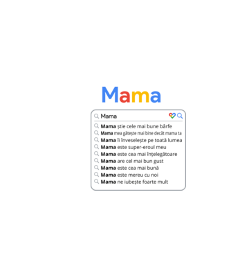 căutare Google Mama model negru pe tricou