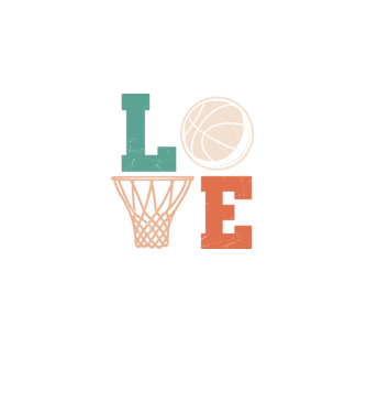 LOVE basketball model  pe tricou