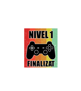 Nivel 1 finalizat model negru pe tricou